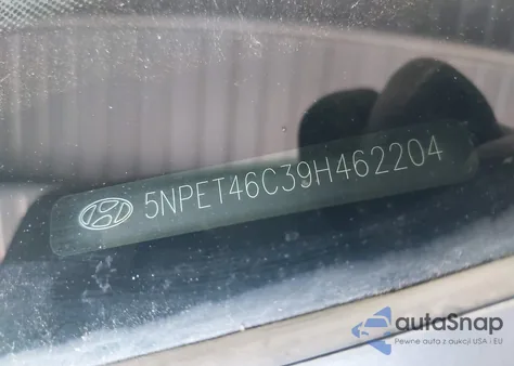 2009 Hyundai Sonata Gls z USA, uszkodzony, nr VIN 5NPET46C39H462204